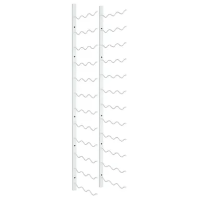Produktbild von vidaXL Wand-Weinregal für 36 Flaschen Weiß Eisen