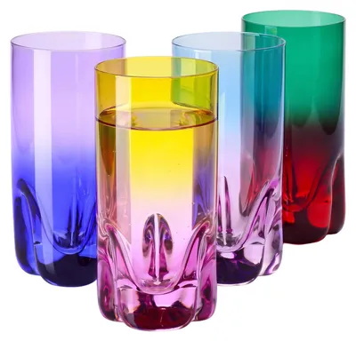 Produktbild von Krosno – Gläser für Drinks, Wasser und Säfte 300 ml – Set mit 4 Gläsern in 4 ein
