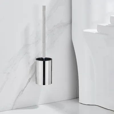 Image de Brosse WC - Sans perçage - Argent