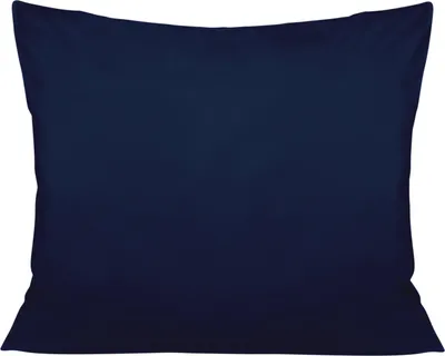 Produktbild von Kissenbezug Satin Baumwolle dunkelmarineblau 026/50x70