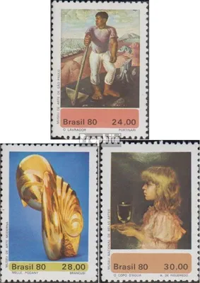 Produktbild von Briefmarken Brasilien 1980 Mi 1765-1767 (kompl.Ausg.) postfrisch Kunstmuseen