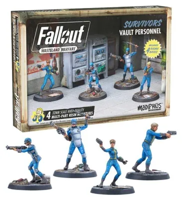 Produktbild von Asmodee Fallout : Wasteland Warfare - Survivors: Vault Personnel, Brettspiel