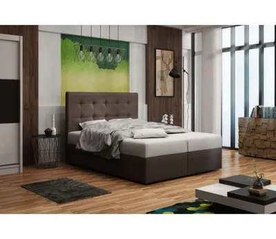 Obrázek produktu pro Čalouněná postel DELILAH 1 180x200, hnědá