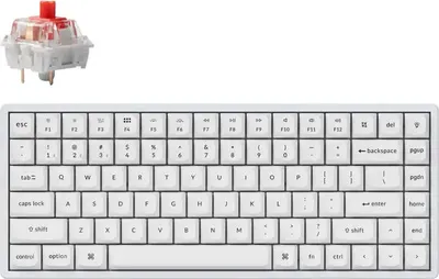 Produktbild von Keychron K2 Pro Weie QMK/VIA Gaming-Mechanische Tastatur  K2P-P1