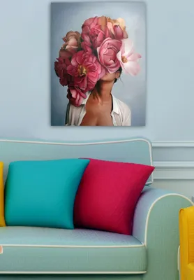 Image de Wallity, 6019200972981- TCR2111, Coloré, tableaux sur toile, 50 x 70 cm, 100% toile