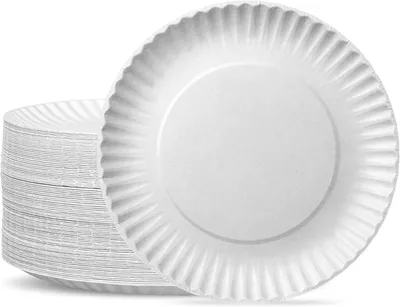 Produktbild von 500 Stück Pappteller rund 23 cm – Einweggeschirr für Partys und Feiern