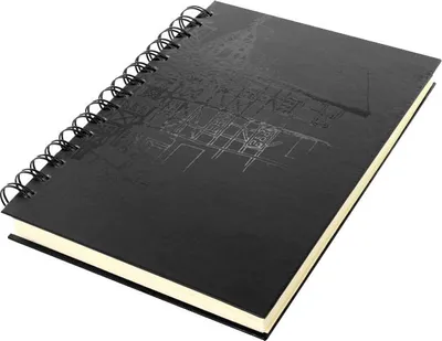 Obrázek produktu pro kangaro K-5576 kangaro spirálový skicák design, DIN A4, 80 listů, černý
