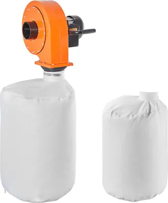 Immagine prodotto di Aspiratore a parete SucceBuy, 1 CV, portata d'aria 951,45 m³/h, depolveratore con filtro da 2,5 micron e sacco da 79,5 litri, adatto per la lavorazione del legno, le officine e le applicazioni industriali
