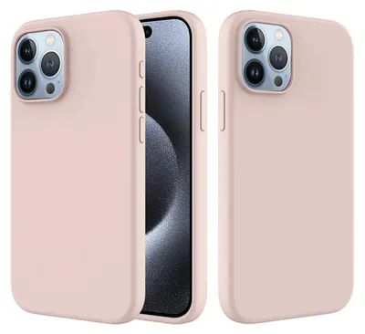 Produktbild von MobyDefend Hülle für iPhone 15 Pro - Matte Silikon Schutzhülle - Rosa