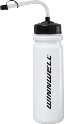 Produktbild von Hockeyflasche Winnwell 1l mit Strohhalm und Logo