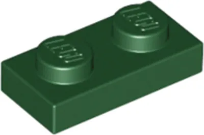 Produktbild von 50 Stück LEGO, Teil Nr. 3023 in Dunkelgrün (Dark Green)