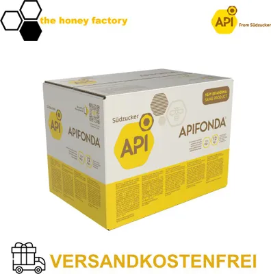 Produktbild von APIFONDA Futterteig für Bienen 12 x 1 KG - Südzucker - Bienenfutter - Imkerei