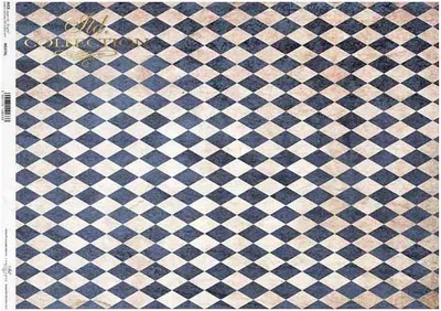 Obrázok produktu pre Ryžový papier na dekupáž A3 ITD-0374L pozadie v kosoštvorcoch