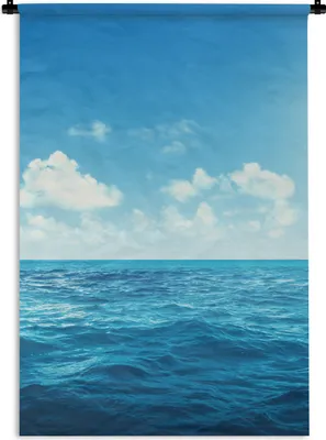 Produktbild von MuchoWow® Wandteppich Wandbehang Meer - Himmel - Sonne 60x90 cm Tapisserie Dekoration Wandtuch - Foto-Teppich - Abwaschbar