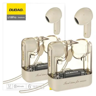 Produktbild von Dudao U18Pro Bluetooth 5.3 TWS Kopfhörer - Beige KP38025