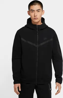 Produktbild von Nike M Nsw Tch Flc Hoodie Fz Black/Black Xl