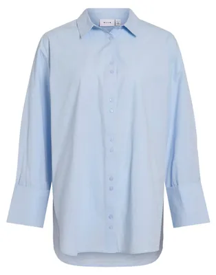 Productafbeelding van Vimarlene loszittende blouse met lange mouwen, katoen