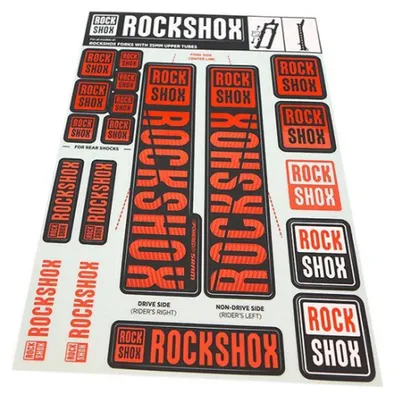 Produktbild von Rockshox 35 Mm Aufkleber Rot Rot One Size