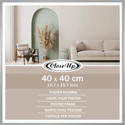 Produktbild von Posterrahmen 40 x 40 cm silber