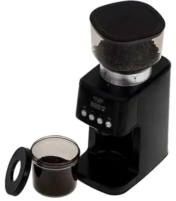 Imagen del producto de Molino de café eléctrico, con ajuste de molienda, alta capacidad, para uso en la Unión Europea