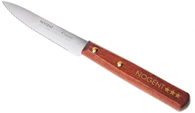 Obrázek produktu pro Nogent Kuchyňský nůž se zoubky, 9 cm, bukové dřevo