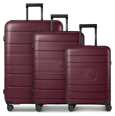 Produktbild von Redolz Essentials 11 4 Rollen Kofferset 3-teilig mit Dehnfalte