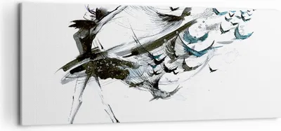 Produktbild von Bild auf Leinwand - Leinwandbild - Tanz eine Frau Ballett Aktivität - 120x50cm - Wand Bild - Wanddeko - Leinwanddruck - Bilder - Kunstdruck - Leinwand bilder - Wandkunst - AB120x50-3078