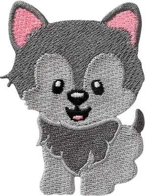 Produktbild von Mono Quick 08089 Wolf, kindlich, Bügelbild, Patch Welpe