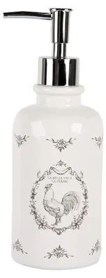 Produktbild von Clayre & Eef Seifenspender 350 ml Weiß Keramik Hahn