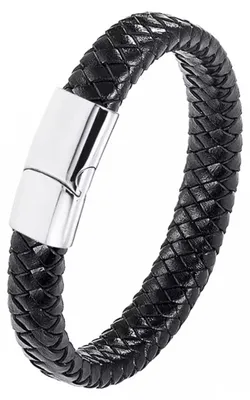 Imagen del producto de CHPN - Pulsera para hombre - Pulsera para hombre - Pulsera de cuero sintético moderna - Cuero sintético - Regalo - Pulsera - Pulsera moderna - Día del Padre