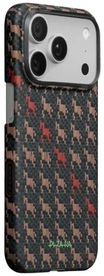 Produktbild von PITAKA Edge Case Hülle für iPhone 17 Pro Max, Farbe: ebon kylin