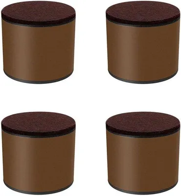 Image de Supports de pieds réglables pour table et lit (marron, 5,2 cm)