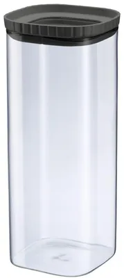 Vorratsdose aus Glas, 2.230 ml, stapelbar, mit Silikondeckel