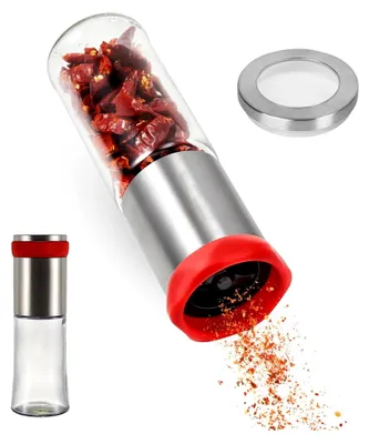 Produktbild von Chilimühle aus Glas und Edelstahl, 150 ml, für trockene Chilis