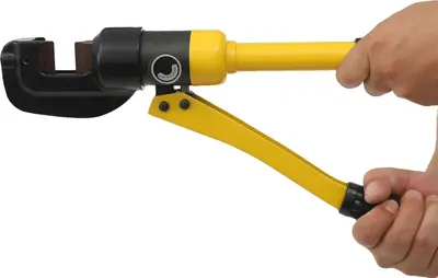 Produktbild von Hydraulischer Bewehrungsschneider, Tragbare Werkzeugkiste, Hohe Schneidkraft, Gelb