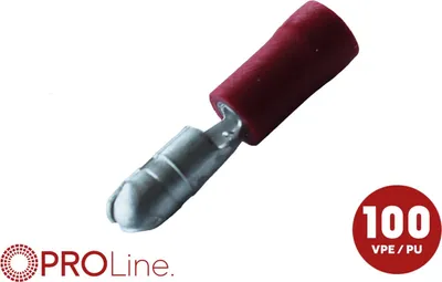 Image de Connecteurs à sertir, section de 0,5 mm² à 1,5 mm², couleur rouge, 100 pièces