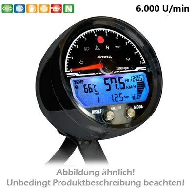 Immagine prodotto di Tachimetro Acewell ACE-4367AS 80 mm alluminio 68 mm