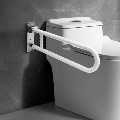 Produktbild von Wandhalterung für Toilettenstütze – für Senioren und Schwangere – 70 cm – Edelstahl