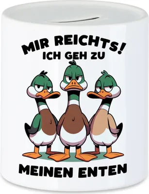 Produktbild von Mir reichts ich geh zu meinen Enten Witzige Enten Spardose - Entenhalter Humor