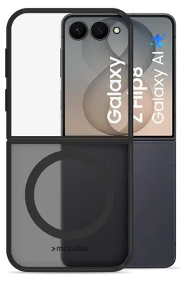 Immagine prodotto di Custodia ibrida compatibile con MagSafe per Samsung Galaxy Z Flip8 5G, colore nero