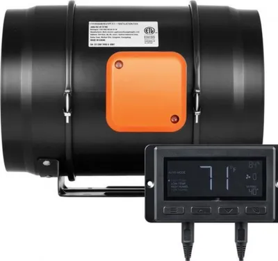 Obrázok produktu pre Luxusný ventilátor do obchodu - Inline kanálový ventilátor 68W - EC motor - Senzor teploty a vlhkosti - Pre kúpeľne, kuchyne a pracovné priestory