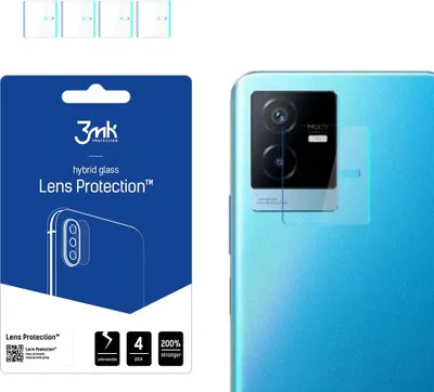 Produktbild von 3mk Hybridglas Lens Protection für Vivo Y73T Kamera Objektiv Kameralinse 0,16mm 6H (4 Stück)