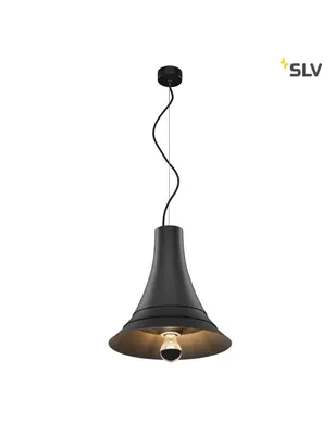 Produktbild von SLV 1000434 BATO 35 PD Indoor Pendelleuchte schwarz E27 max. 60W
