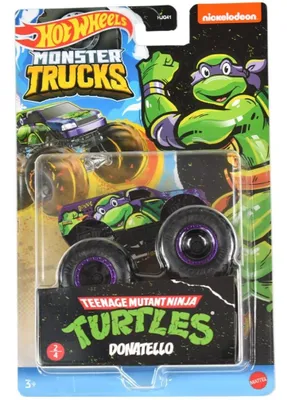 Produktbild von Monster Truck Fighting Ninja Turtles Fahrzeug, HKM22 Donatello