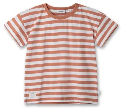 Produktbild von Sanetta Pure Jungen T-Shirt rost Ringel 68