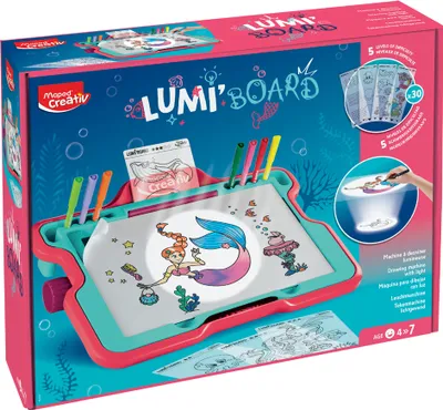 Produktbild von Maped Creativ LED-Leuchttisch/Zeichentisch LUMI BOARD MERMAID'S WORLD