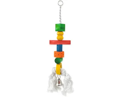 Obrázek produktu pro Hračka pro ptáky Bird Jewel dřevěná závěsná 50 cm