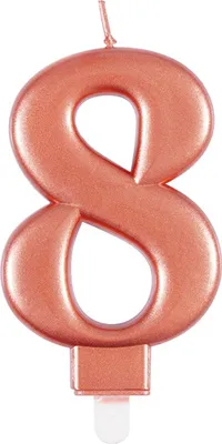 Produktbild von Kerzenzahl Rosegold #8