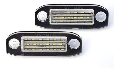 Zdjęcie produktu dla Oświetlenie tablicy rejestracyjnej, 2 sztuki, LED, do samochodów Volvo C30, XC60, XC70, XC90, S40, S60