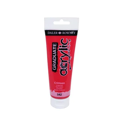 Obrázok produktu pre Daler-Rowney Graduate, 120 ml, Červená, Rúra, Vodeodolný